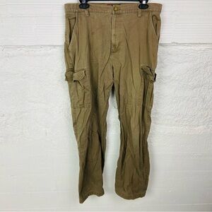 Chaps Men's khaki cotton Cargo Pants size 34X32